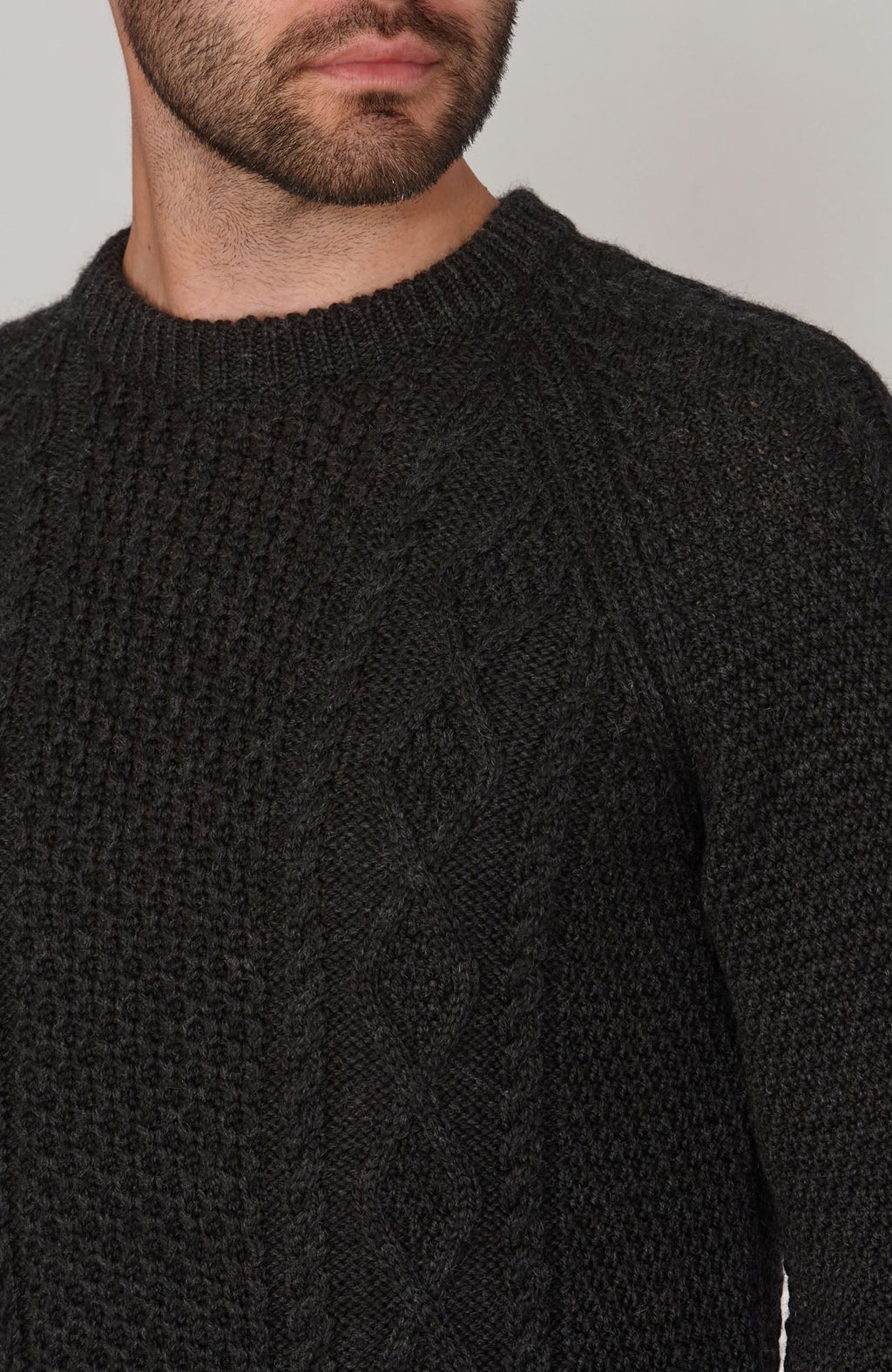 Mens Chunky Merino Wool Fisherman's Jumper