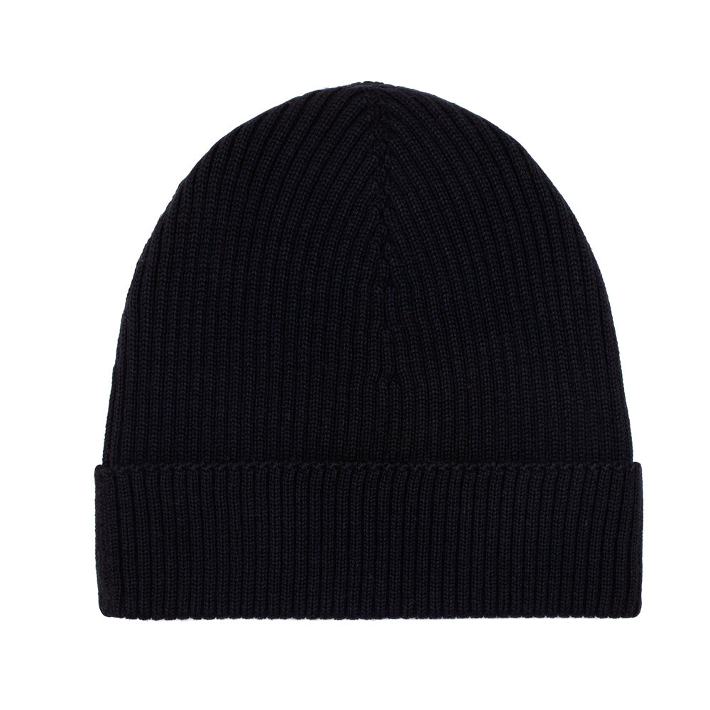 Womens Ribbed Extra Fine Merino Wool Beanie