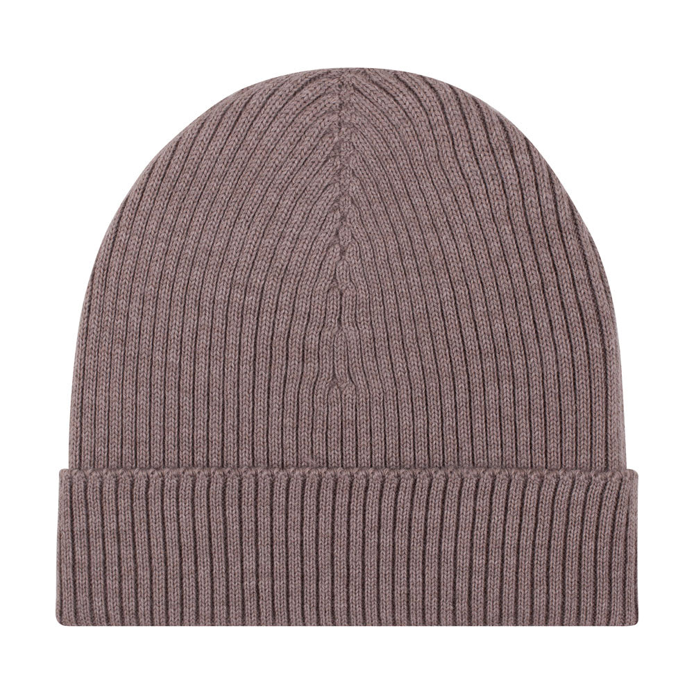 Womens Ribbed Extra Fine Merino Wool Beanie