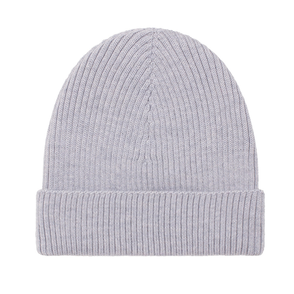 Womens Ribbed Extra Fine Merino Wool Beanie