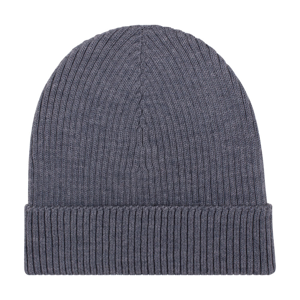 Womens Ribbed Extra Fine Merino Wool Beanie
