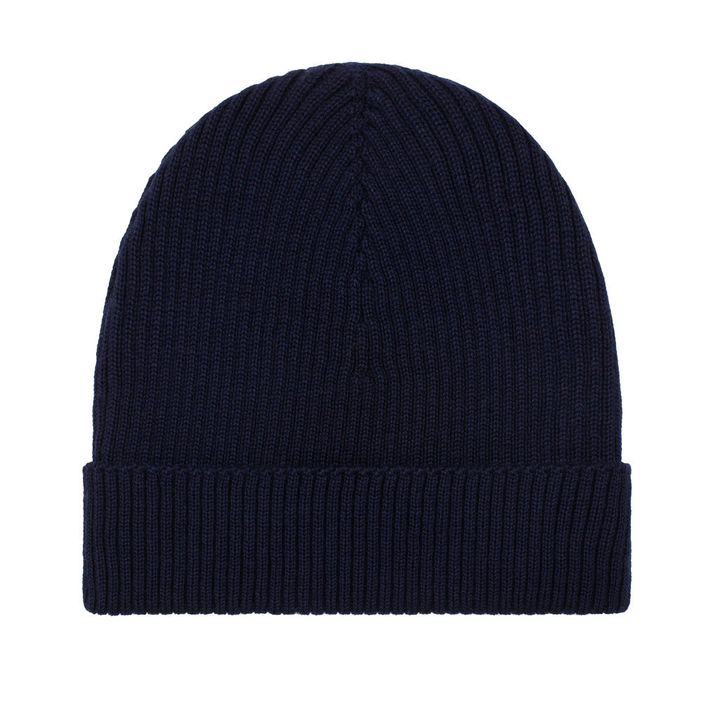 Womens Ribbed Extra Fine Merino Wool Beanie