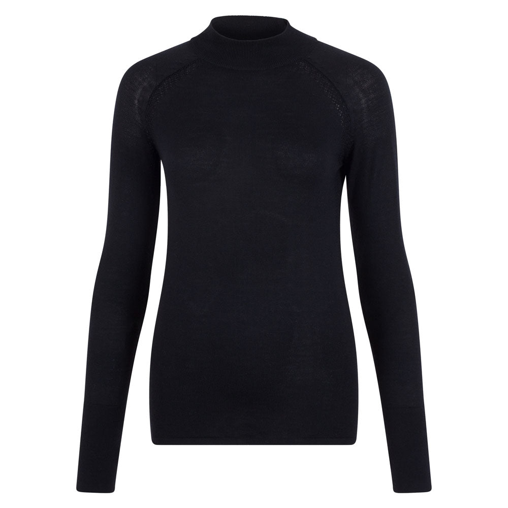 Womens Heavyweight Merino Activewear High Neck Top