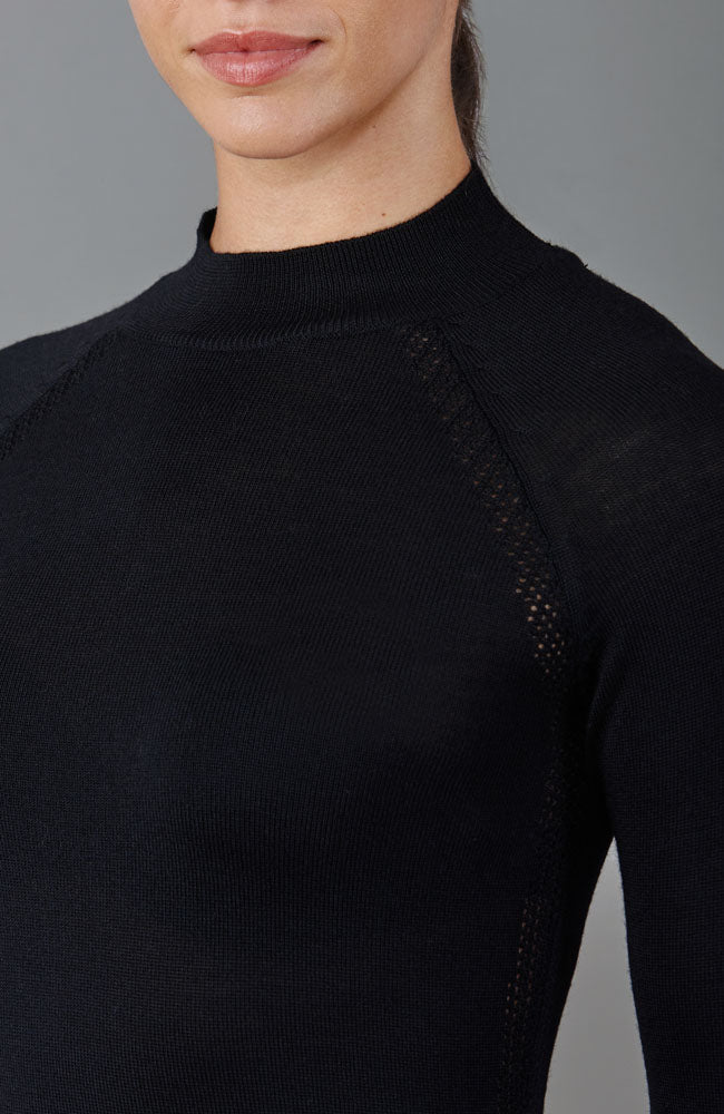 Womens Heavyweight Merino Activewear High Neck Top