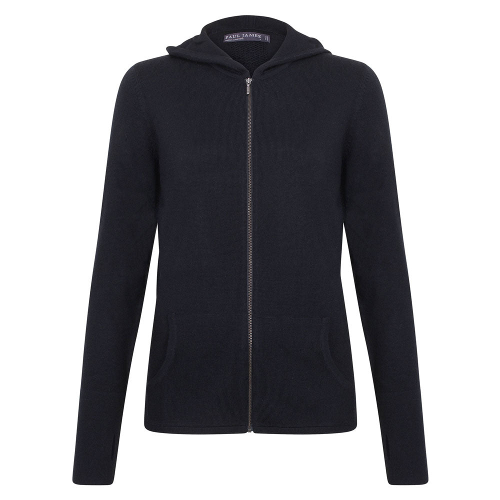 Womens Heavyweight Merino Activewear Hooded Jumper