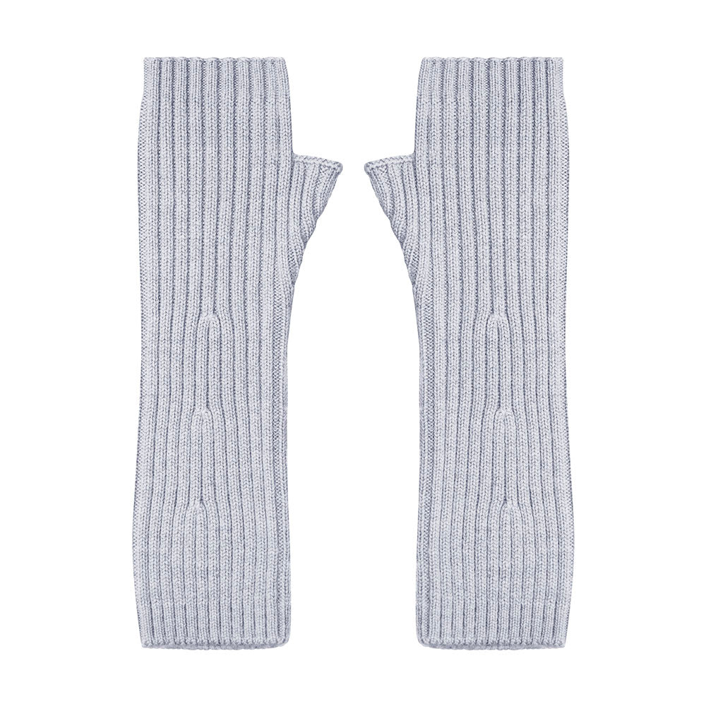 Womens Merino Activewear Ribbed Fingerless Gloves