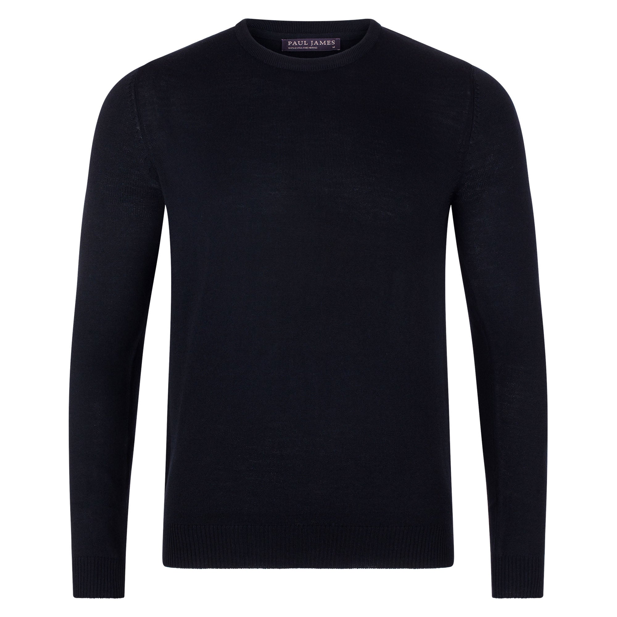 Mens Extra Fine Merino Wool Crew Neck Jumper