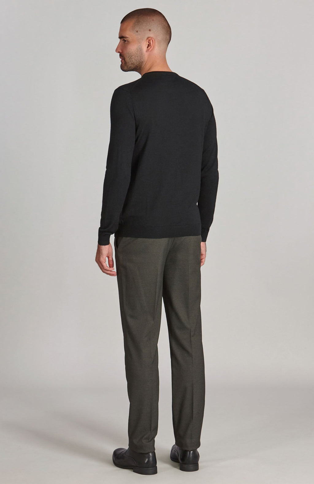 Mens Extra Fine Merino Wool Crew Neck Jumper