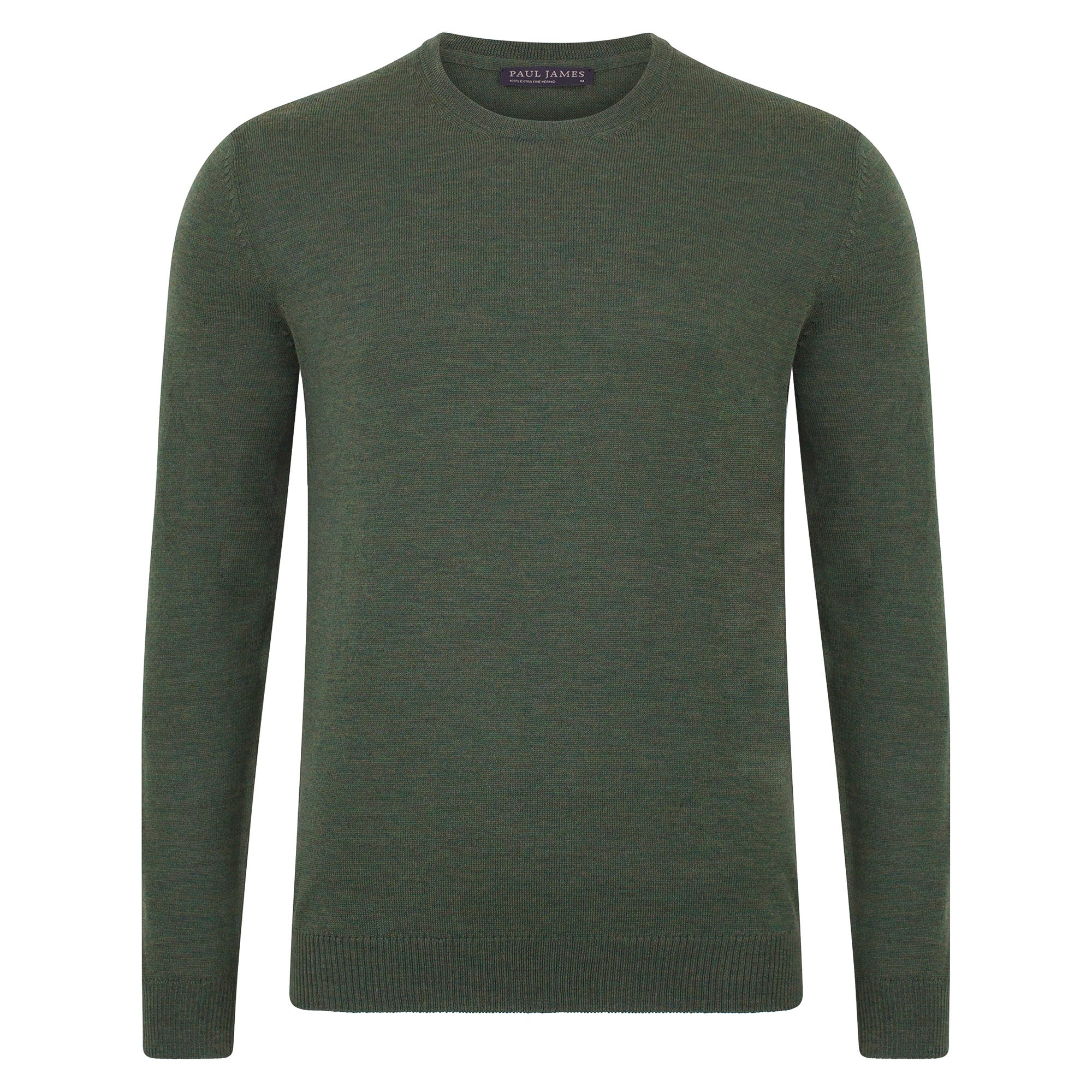 Mens Extra Fine Merino Wool Crew Neck Jumper
