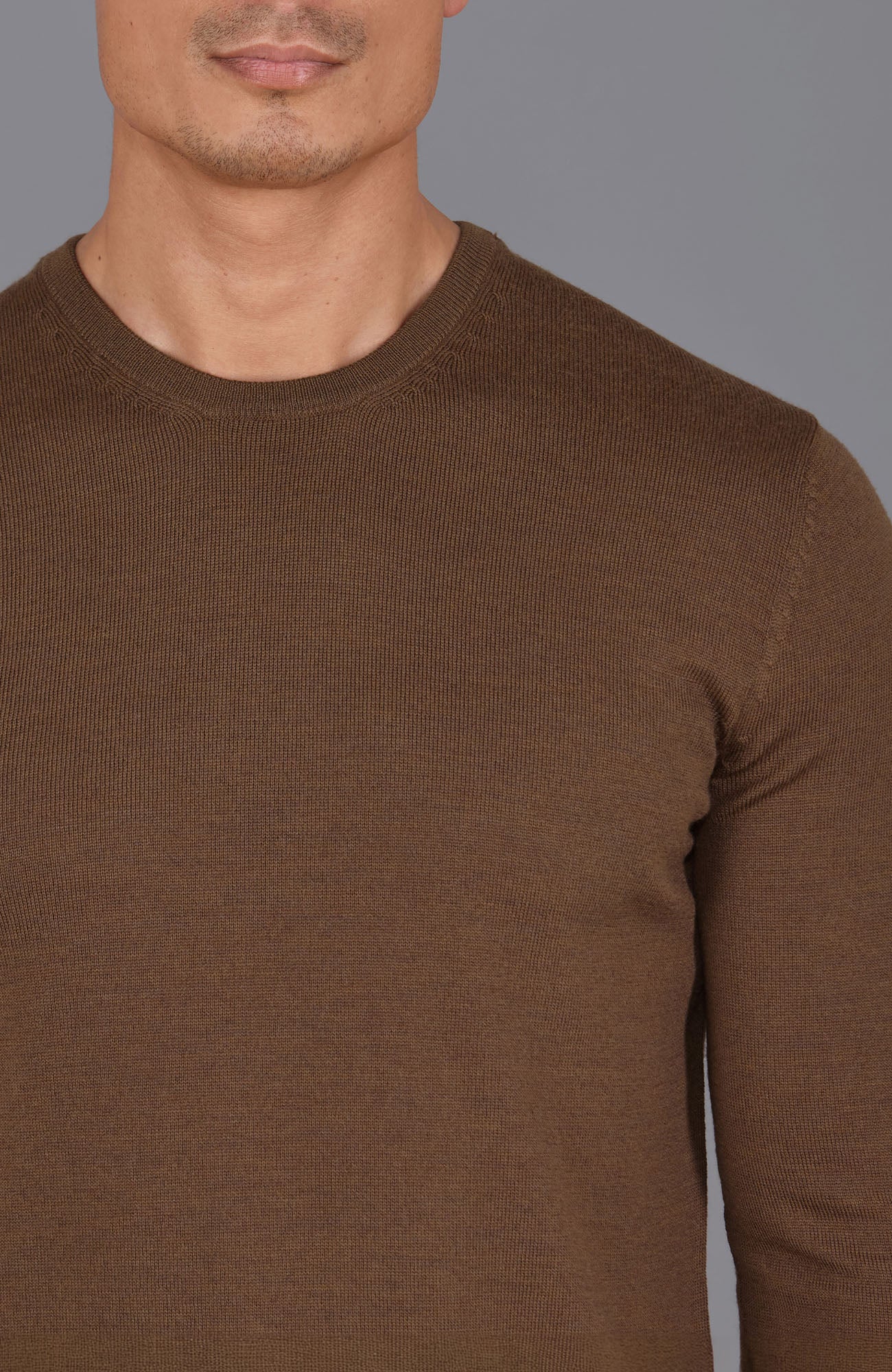 Mens Extra Fine Merino Wool Crew Neck Jumper