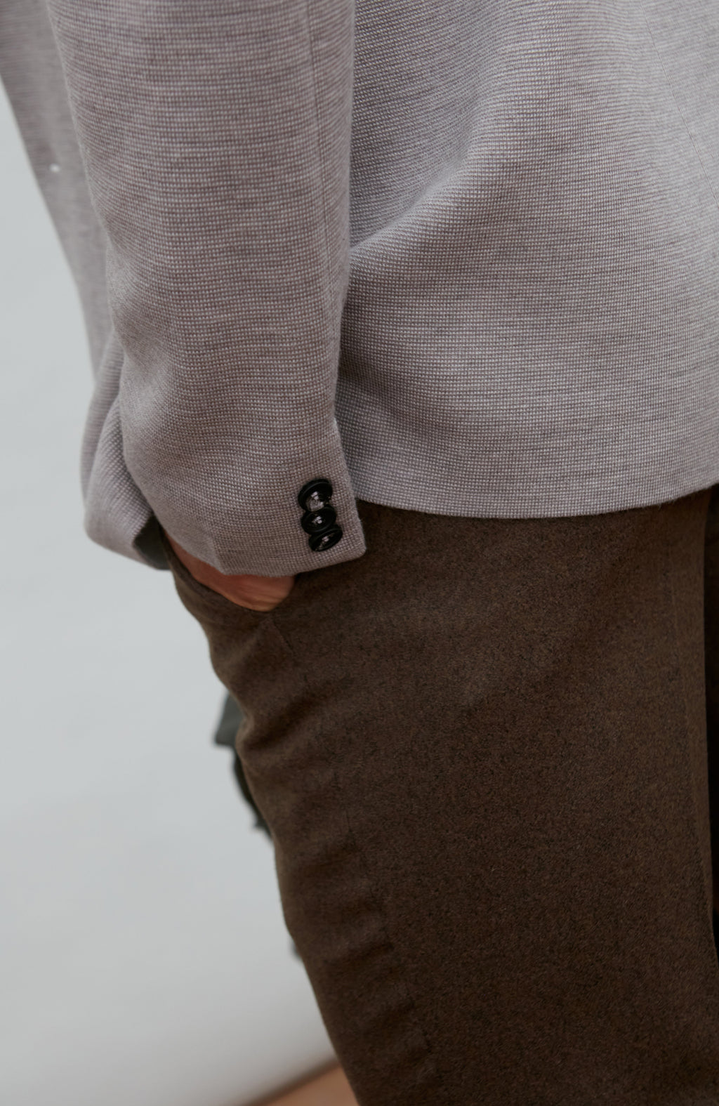 Mens Lightweight Extra Fine Merino Wool Knitted Blazer