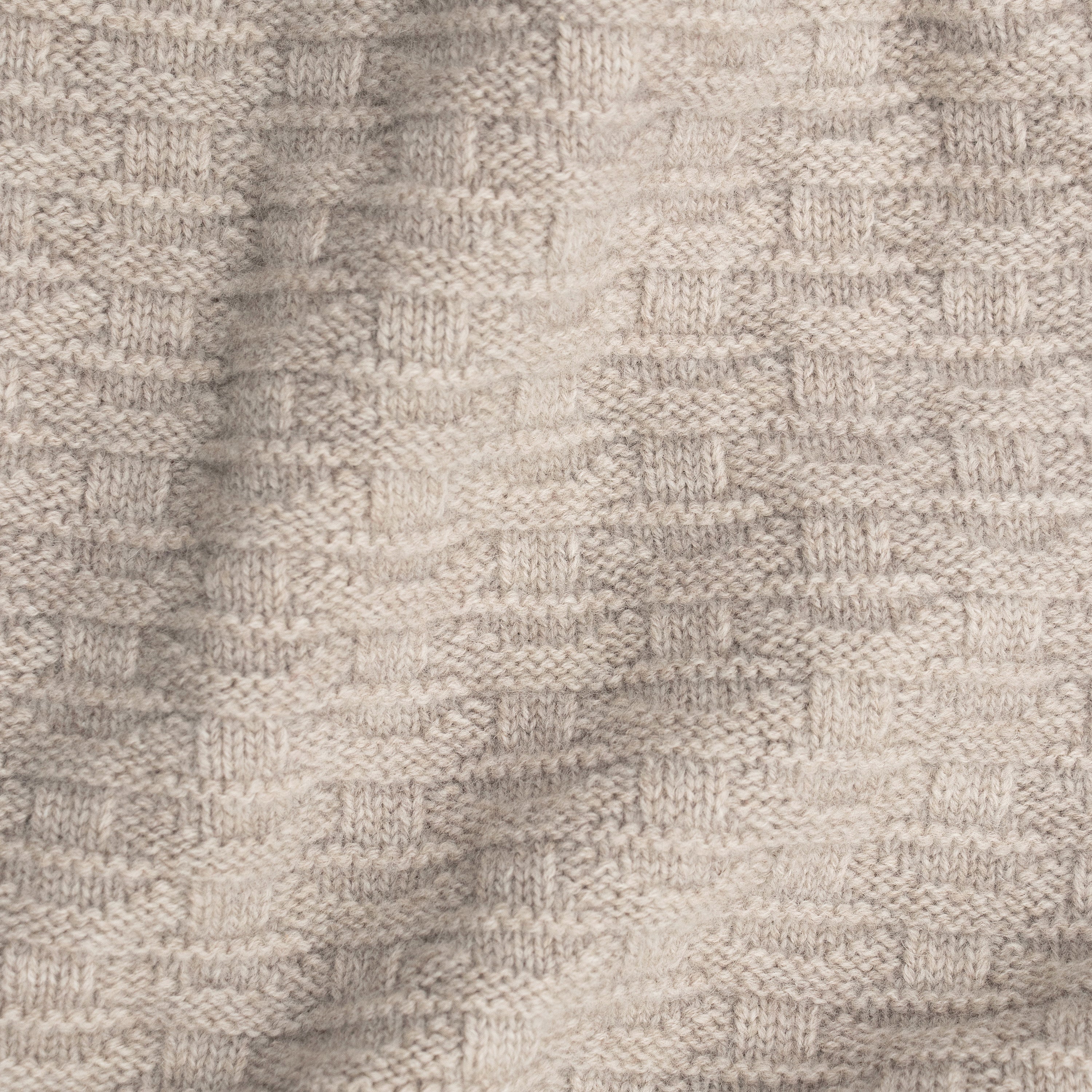 Merino Cashmere Textured Triangle Scarf