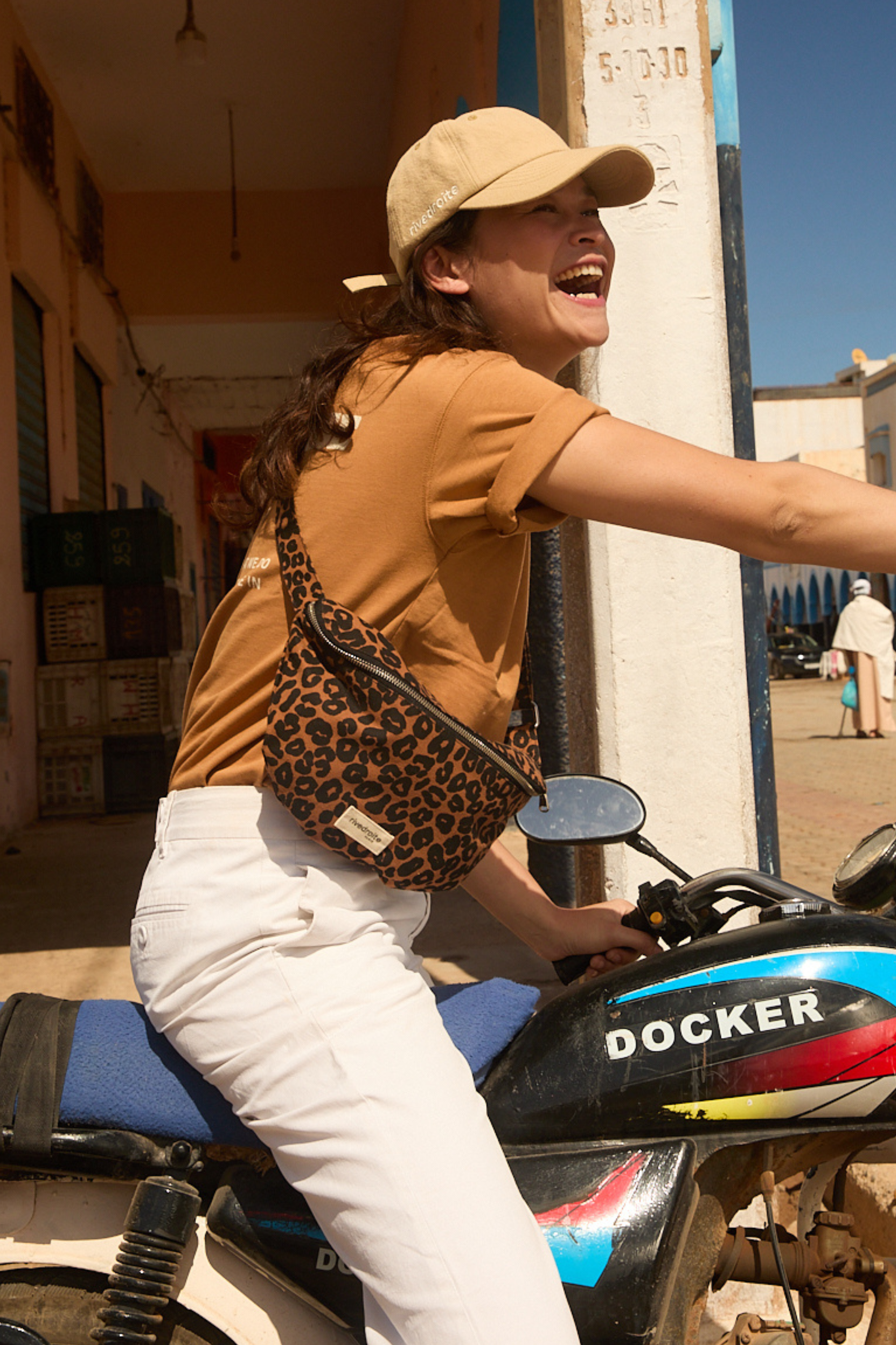 Custine le sac banane - Coton recyclé Léopard