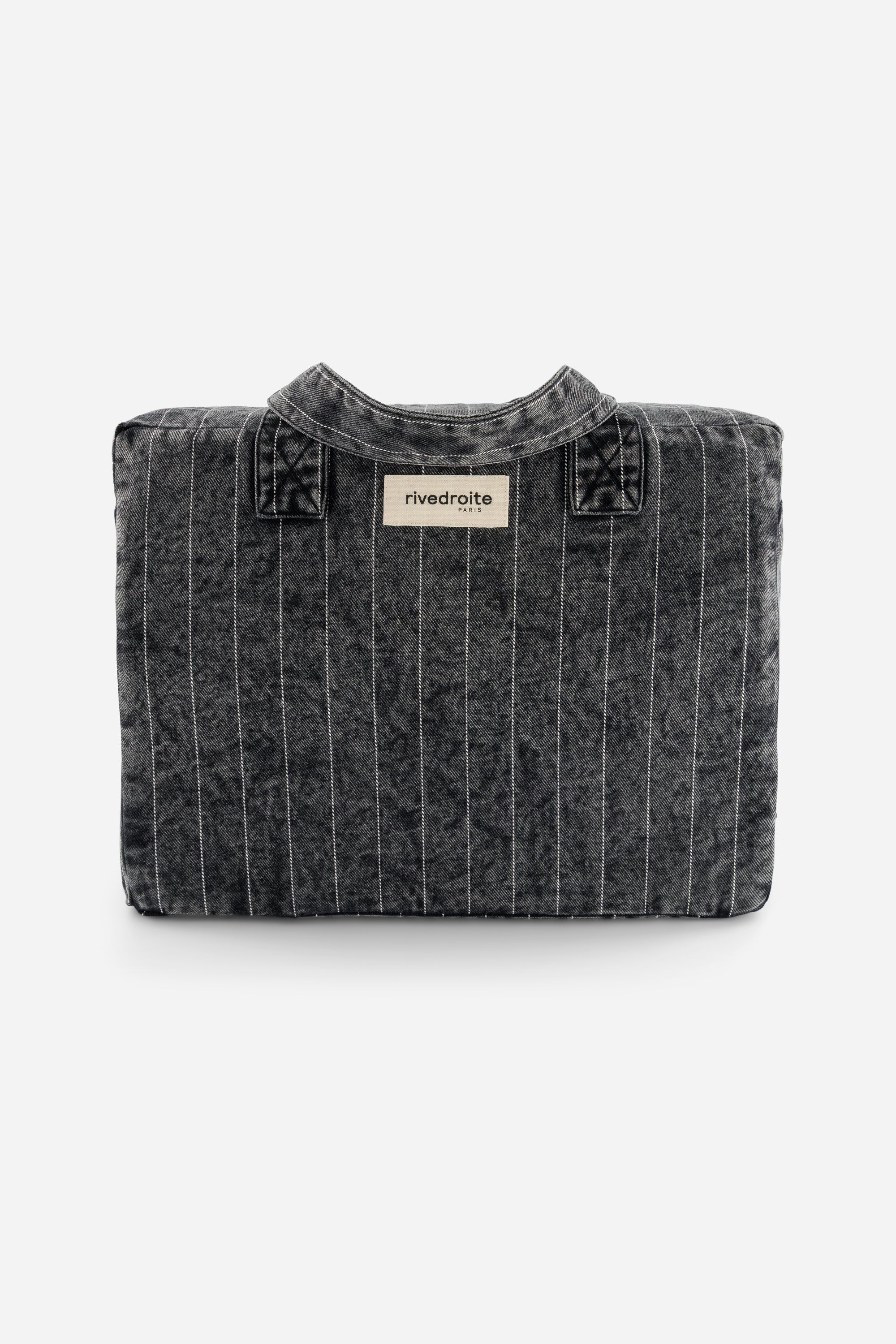 Célestins le sac 24 heures - Denim Noir Rayé