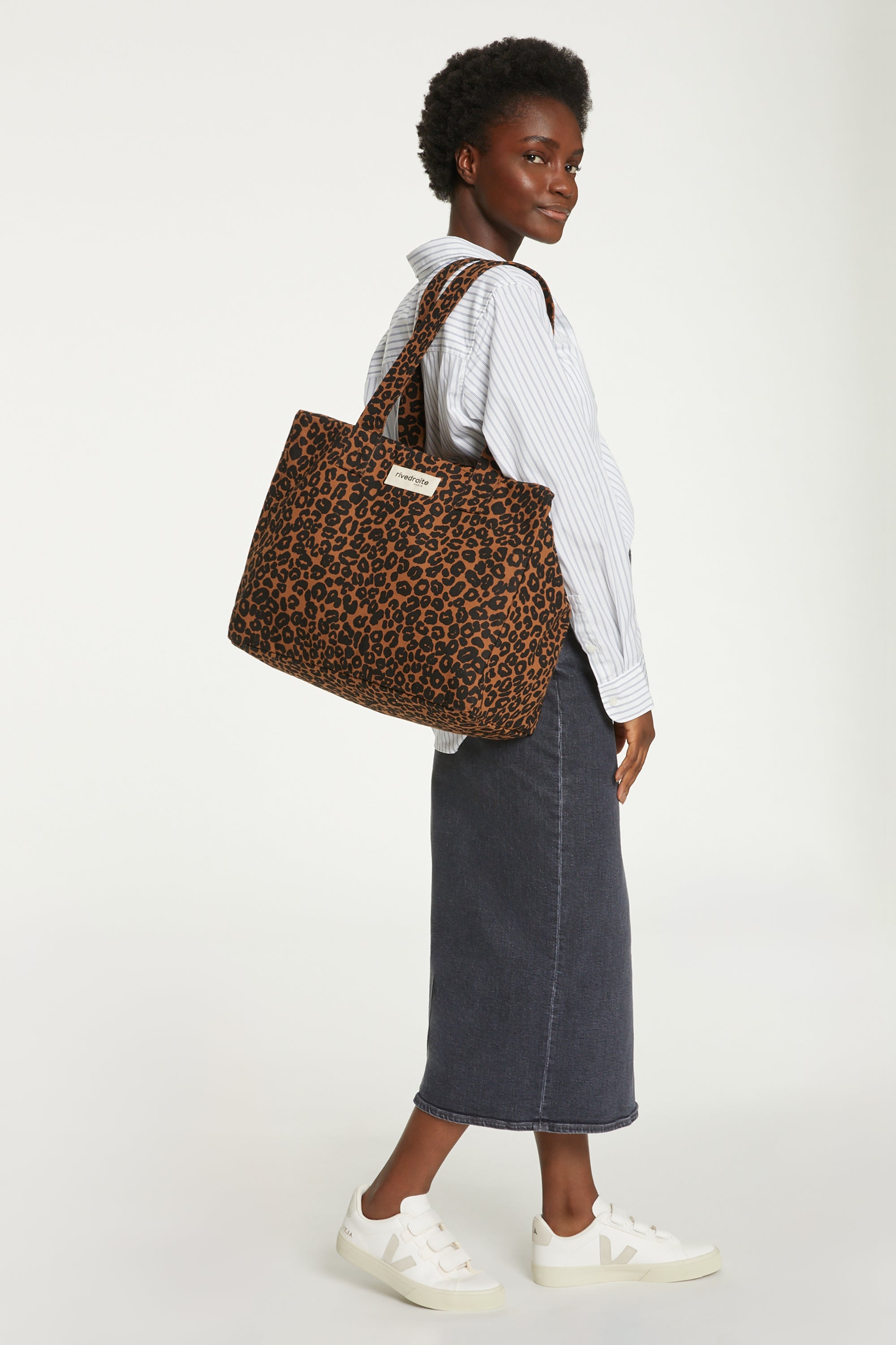 Célestins le sac 24 heures - Coton recyclé Léopard