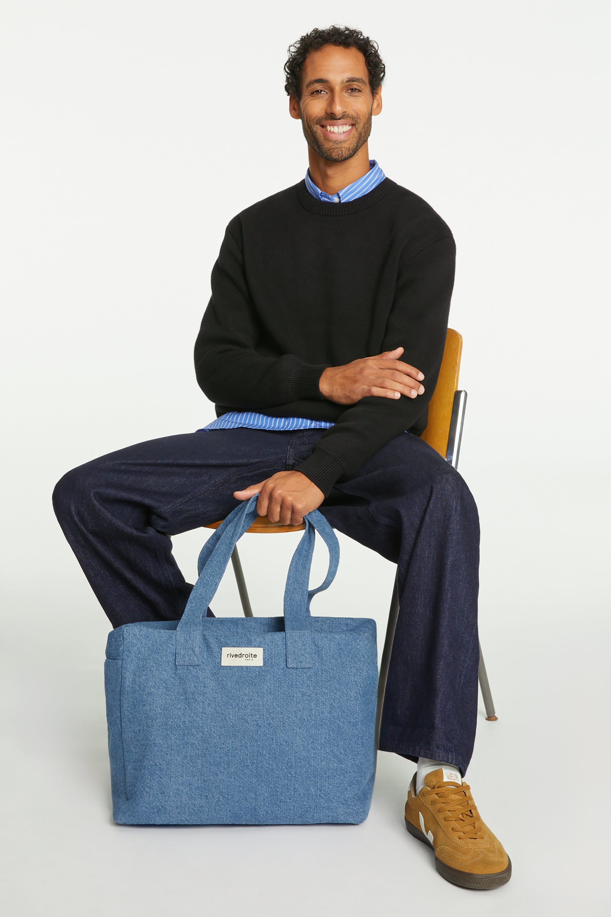 Célestins le sac 24 heures - Denim Clair Upcyclé