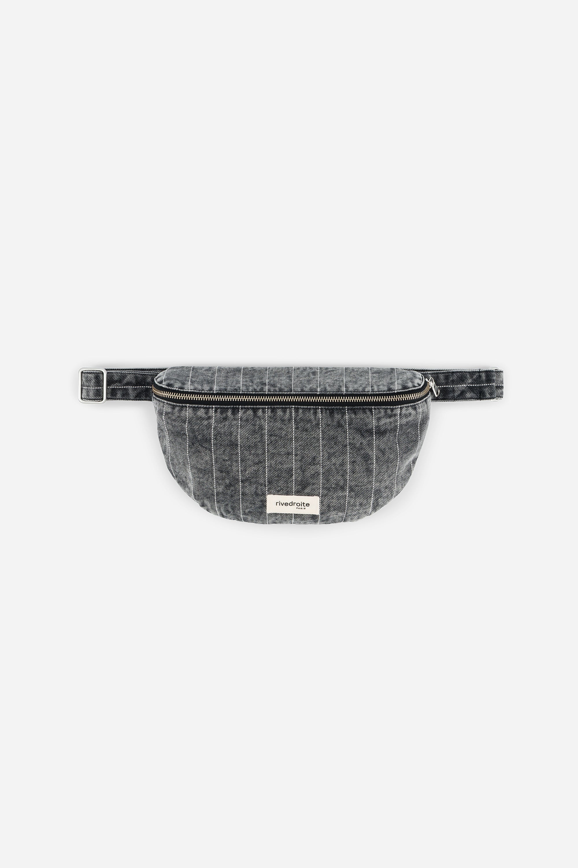 Custine le sac banane - Denim Noir Rayé