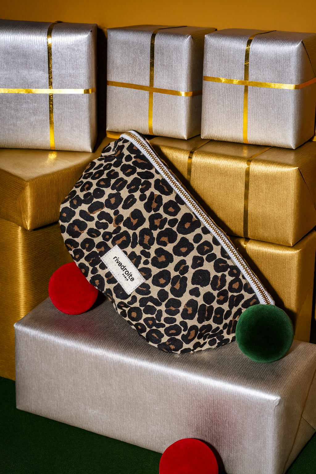 Custine le sac banane - Coton recyclé Léopard Beige