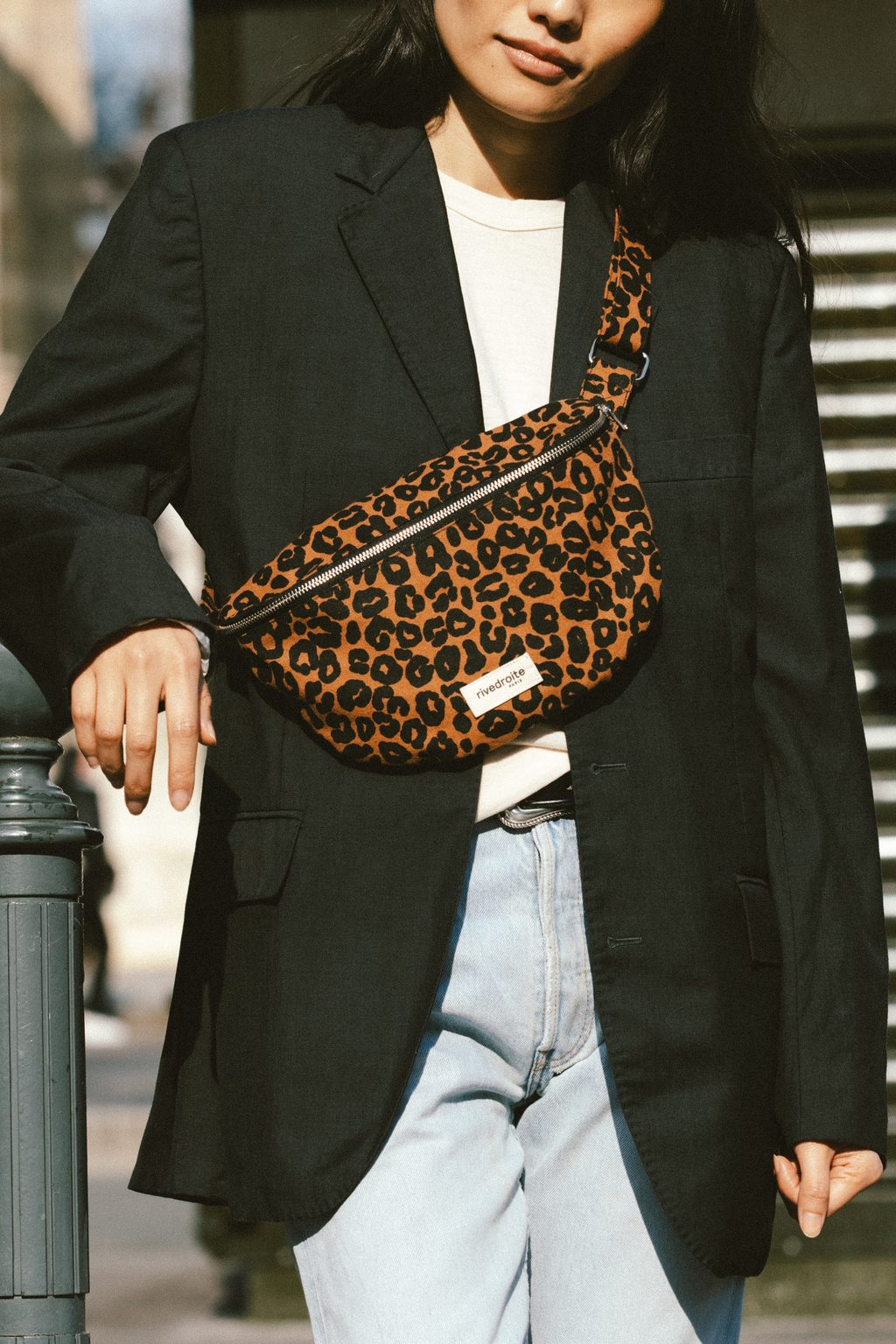 Custine le sac banane - Coton recyclé Léopard