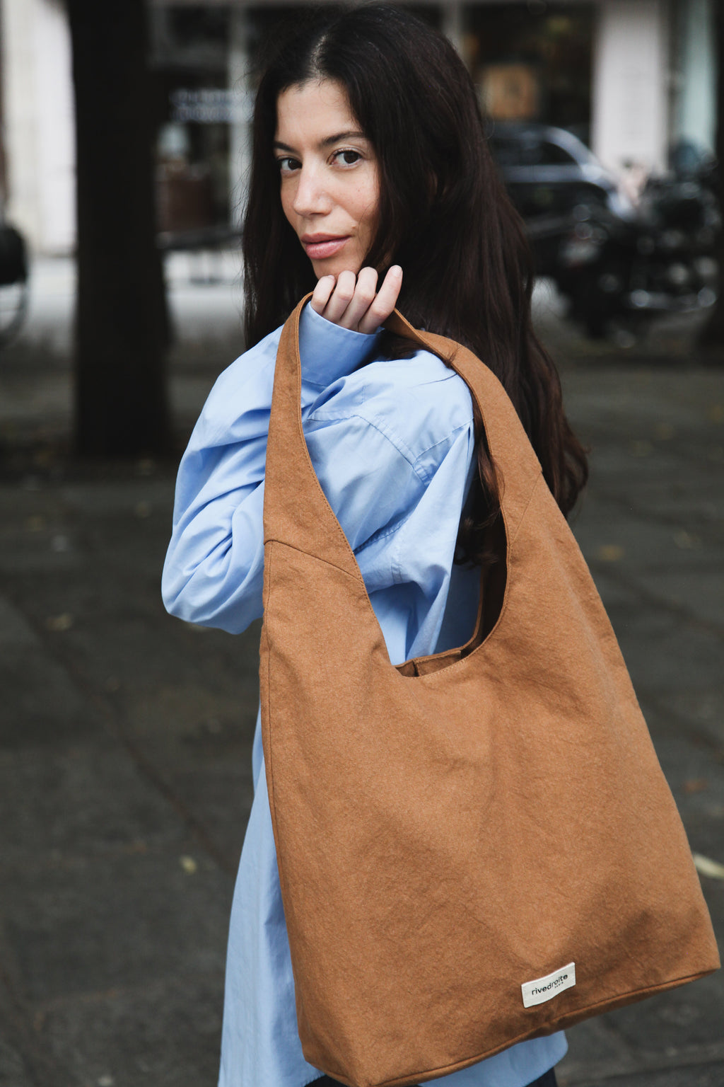 Richelieu le sac hobo - Polycoton Recyclé Camel