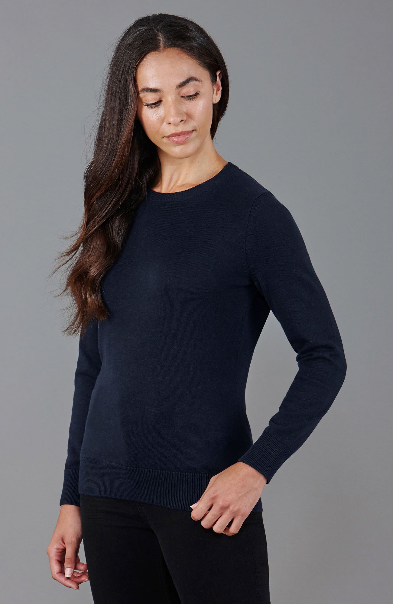 Womens Cotton Crew Neck Jumper