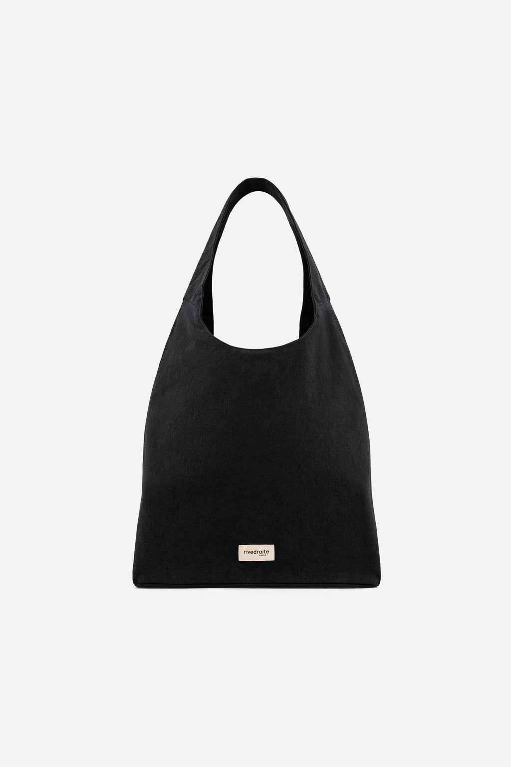Richelieu le sac hobo - Polycoton Recyclé Noir