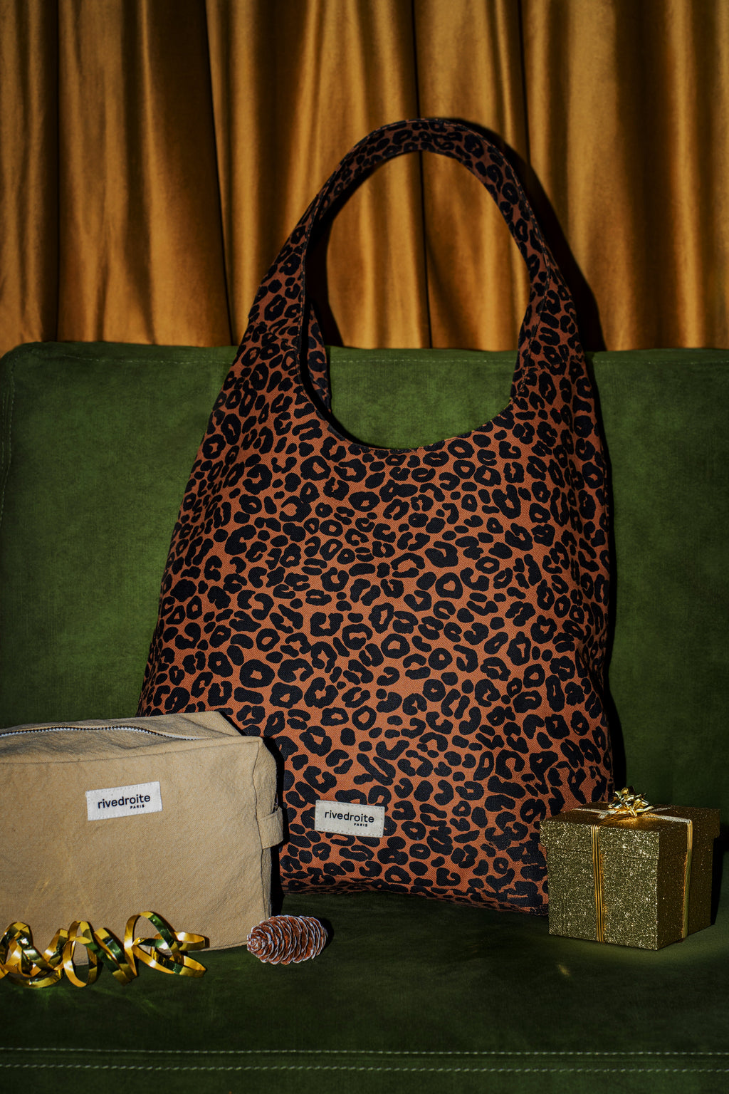 Richelieu le sac hobo - Polycoton Recyclé Léopard