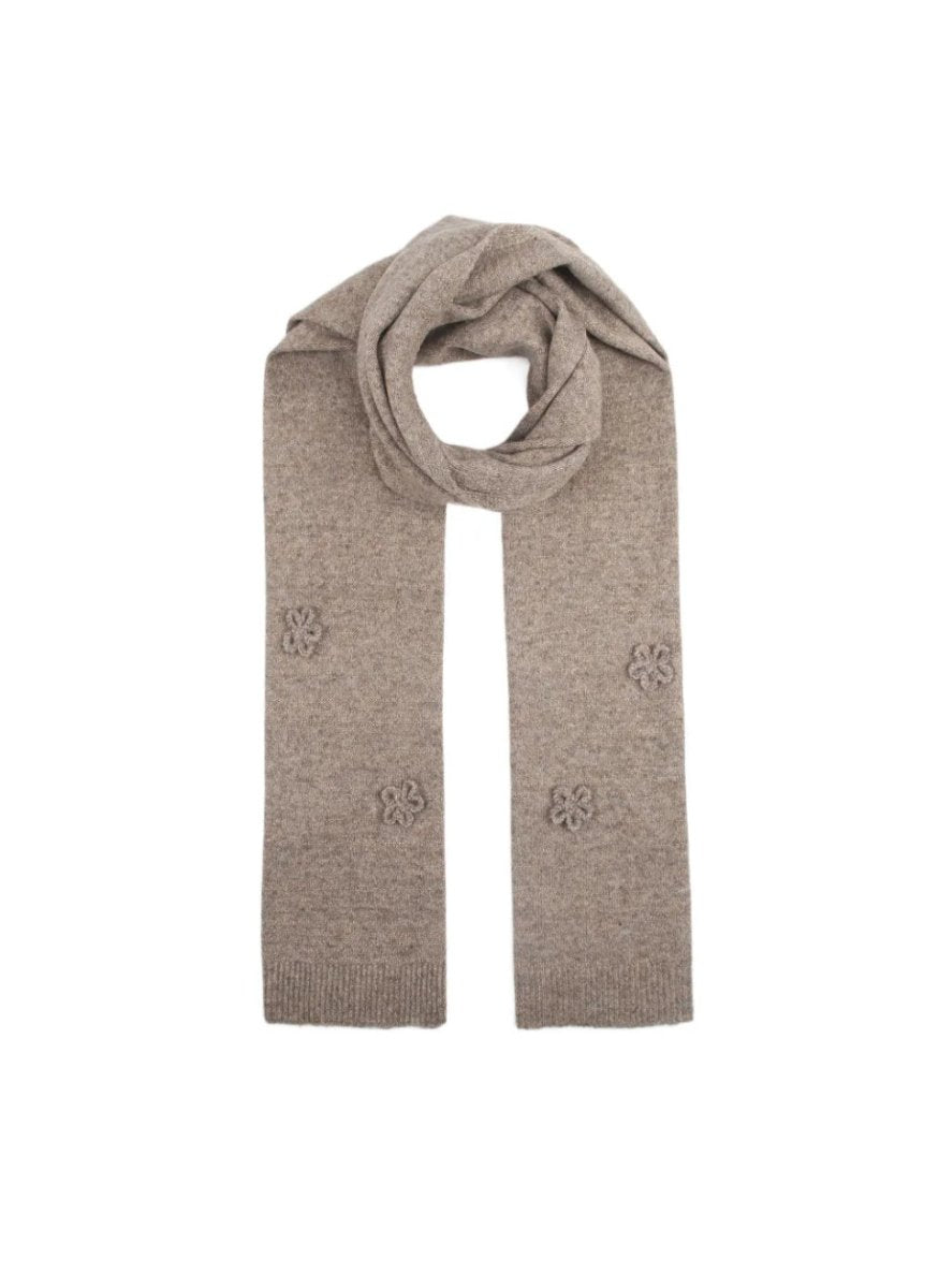 Alma taupe Bloom tørklæde