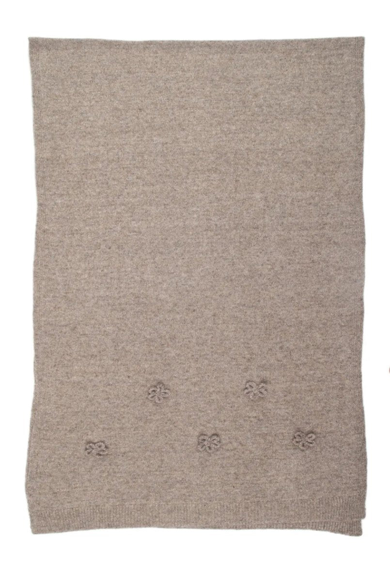 Alma taupe Bloom tørklæde