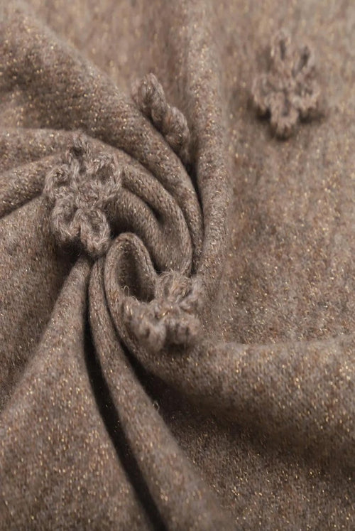 Alma taupe Bloom tørklæde