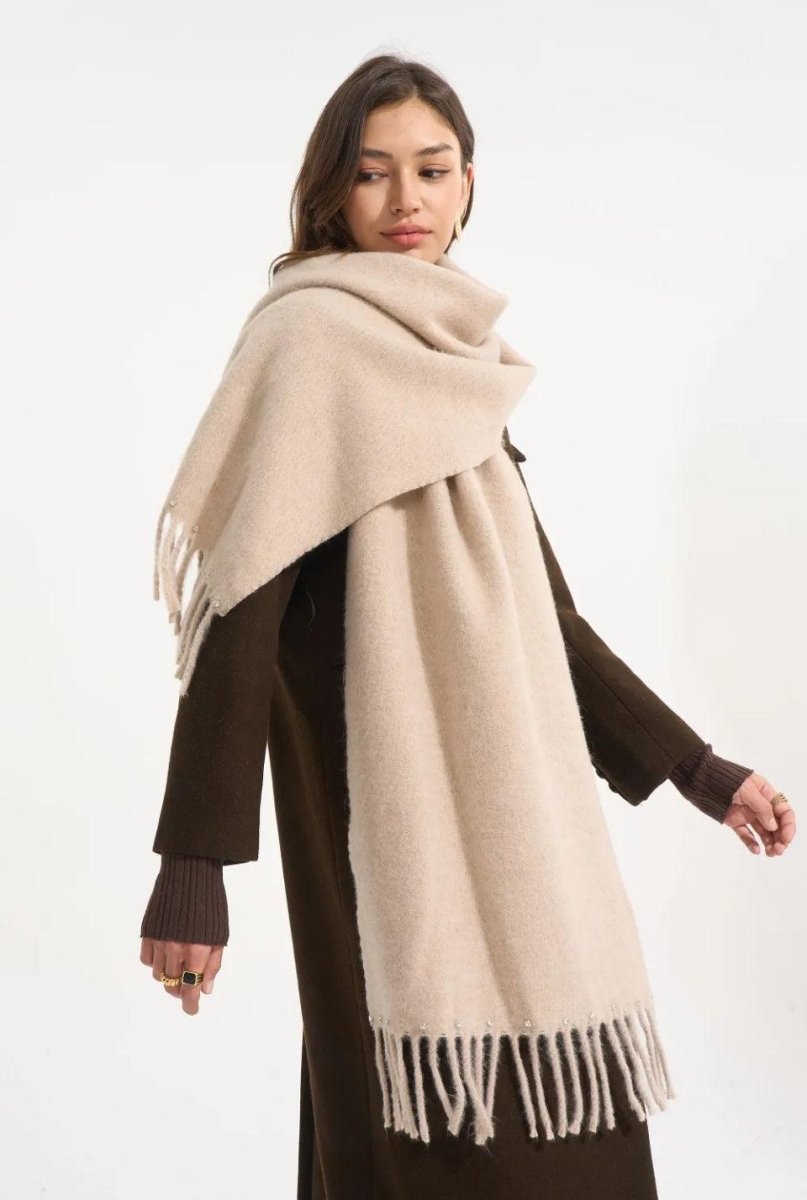 Angel beige halstørklæde