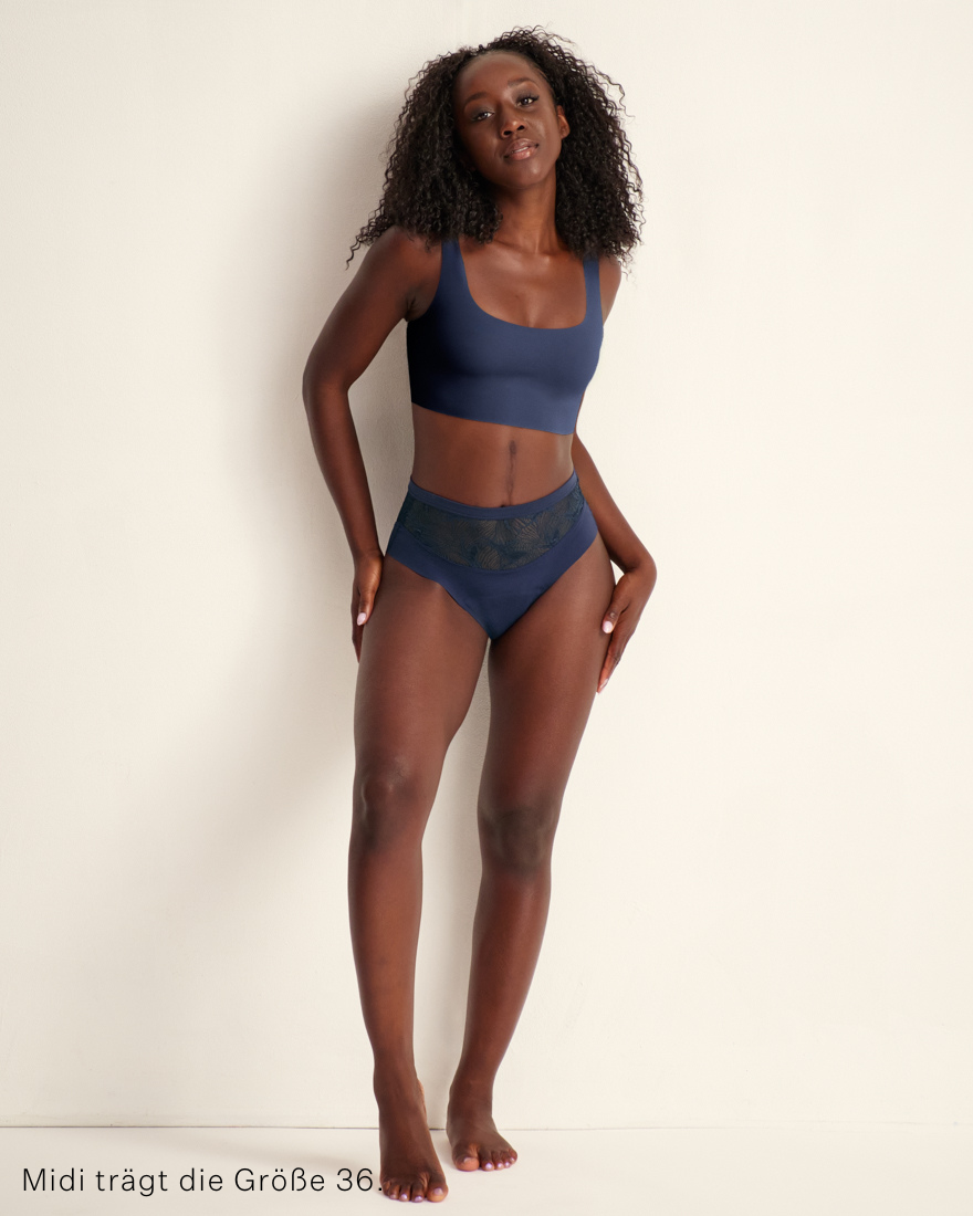 Highwaist Seamless Lace Extra Strong midnight